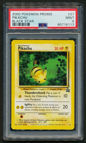 Pikachu graded PSA 9 for sale on eBay