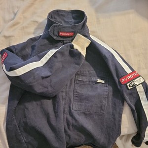 L Pyrotect Driving Jacket, Pre-owned ,Single Layer Black