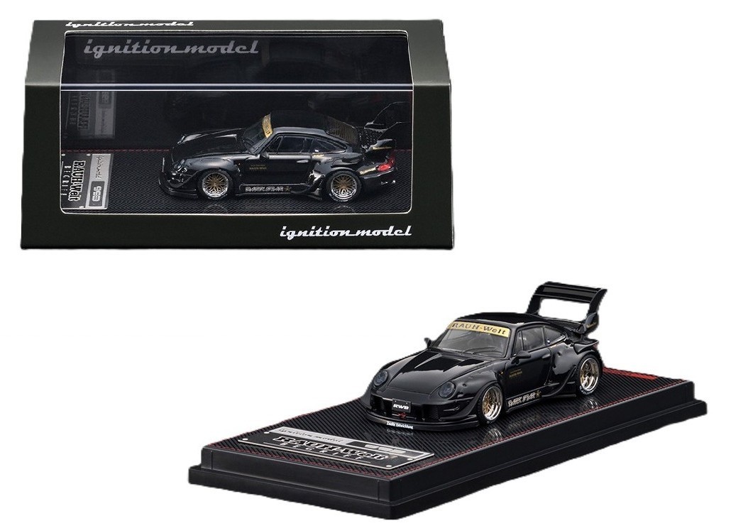 フィリピン限定のチューベロ IGNITION RWB 1:64 Ignition Model 1:64 Porsche 911 Rauh-Welt Begriff RWB 993 Black