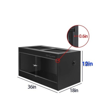 High Grade PVC Reptizoo Terrarium Reptile Tank  36×18×12 Model CN904530C-808