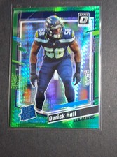 2023 Panini Donruss Optic - Rated Rookie Derick Hall #291 Green Hyper Prizm