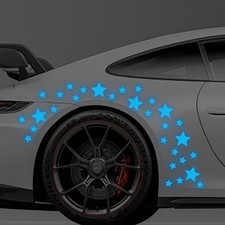 30pcs Star Vinyl Decal for Cars, High Intensity Reflective DIY Sti Color: Blue