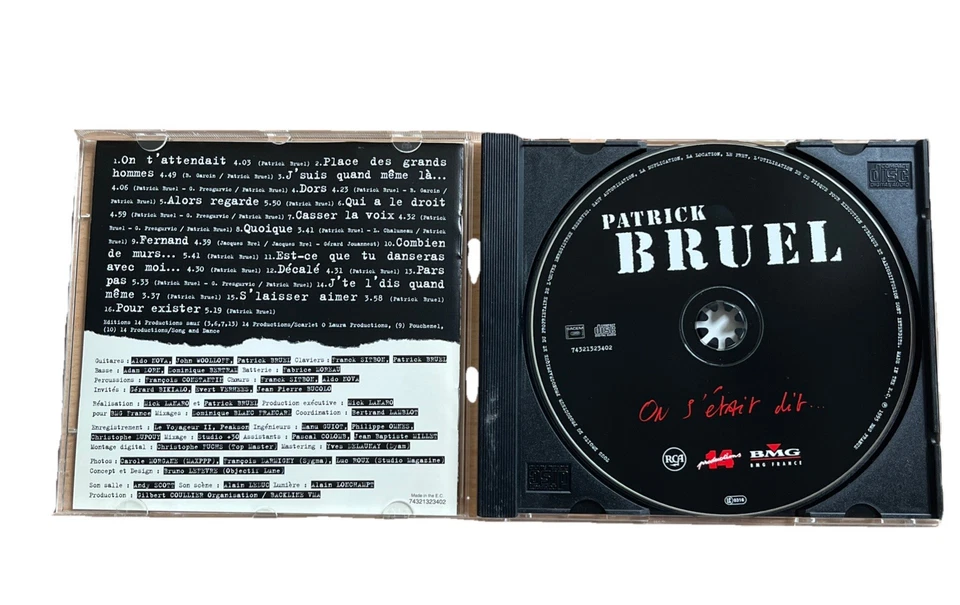 On Setait Dit - Tour 95 von Bruel, Patrick | CD | Zustand Sehr gut - Bild 3 von 3