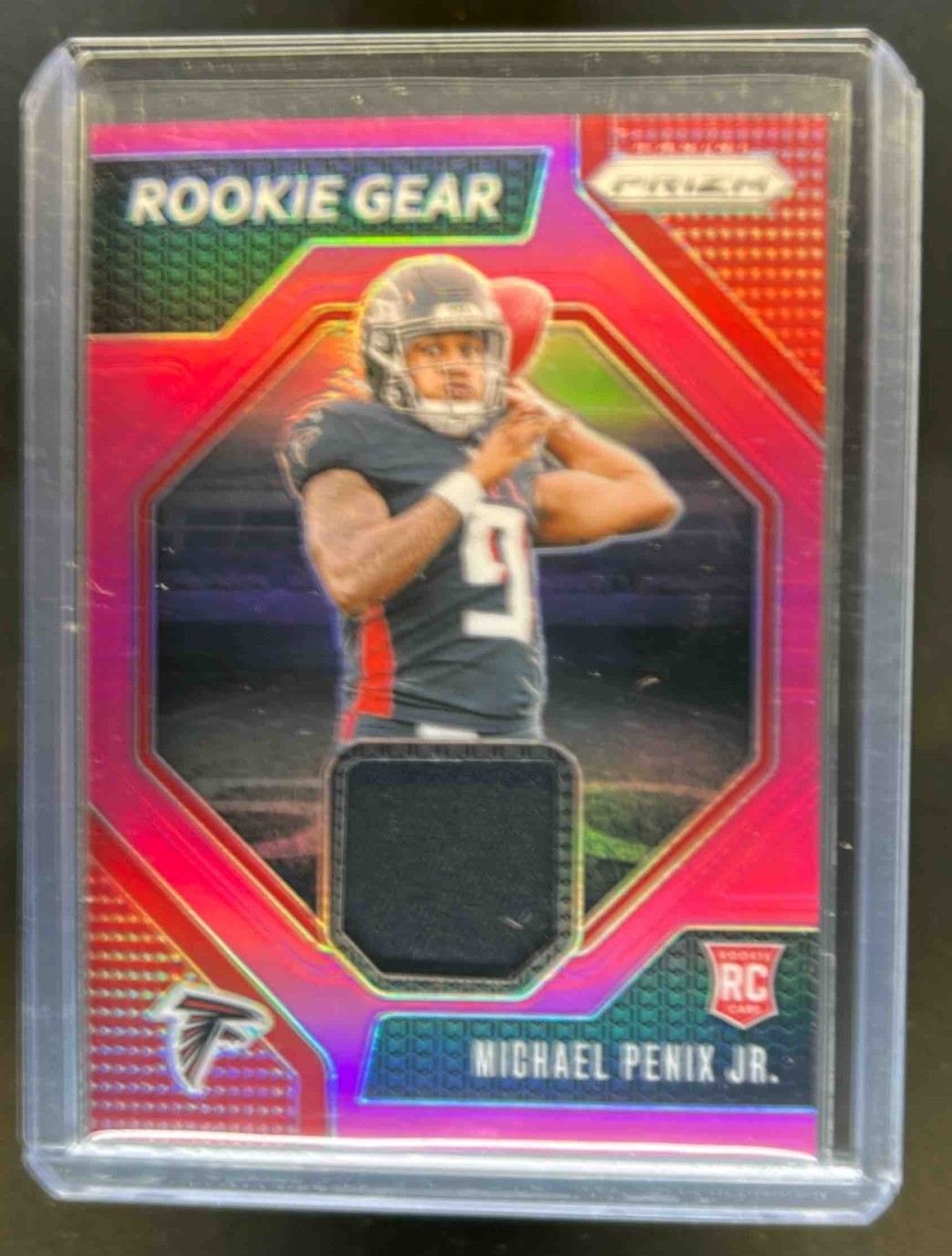 2024 Prizm Michael Penix Jr. Rookie Gear Jersey Pink RC #RG-MPJ Falcons