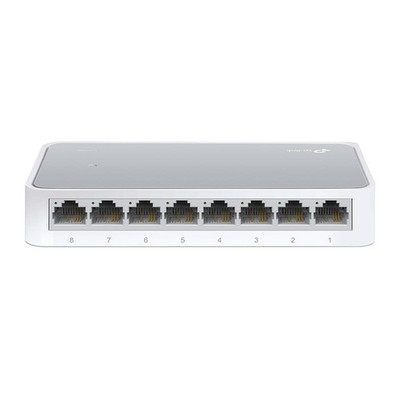TP-Link TL-SF1008D 8-Port-Fast Ethernet Desktop Switch Unmanaged MDI/MDIX Weiß