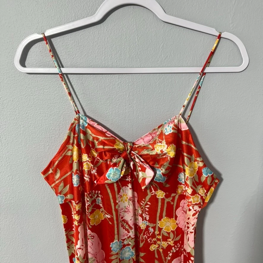 Camisón Vintage Vanity Fair Talla 36 Floral Nylon Largo Babydoll Correa Espagueti Foto 2 de 4