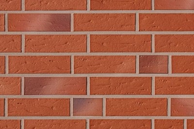 KLINKER RIEMCHEN aus TON gebrannt Rotbuntgefl.genarbt NF Format 1.Sorte