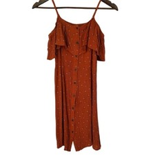 Mossimo Cold Shoulder Mini Cottagecore Summer Dress Small Womens