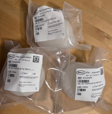 Box of 3, Pall BYA050P6 Mini Profile Star Mem Capsule Filter, Profile 2021/4 BYA