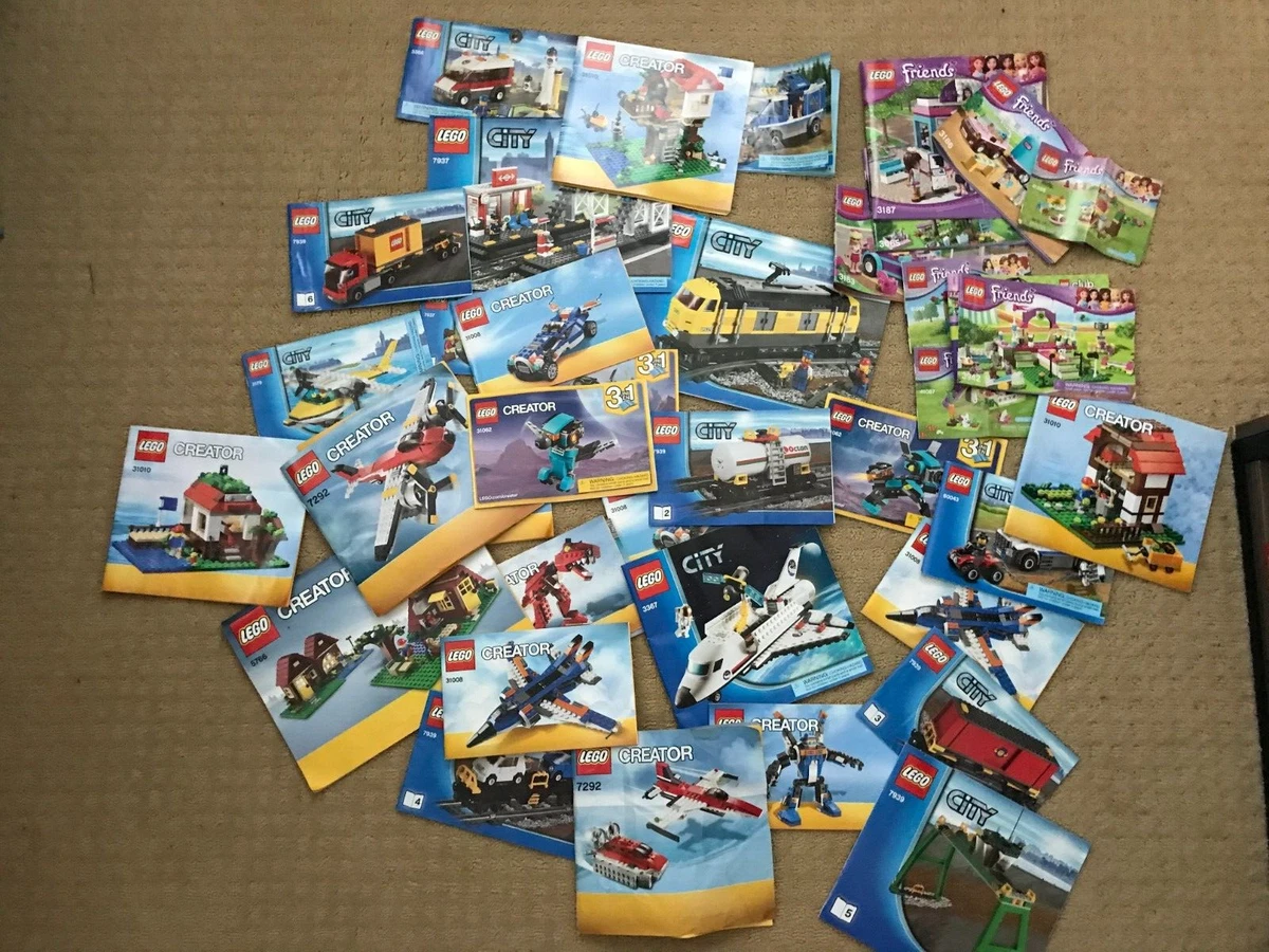 Lego Instructions Manual Lot creator city friends eBay