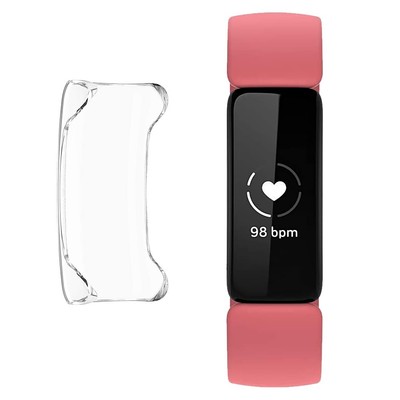 Transparent Clear Soft TPU Protective Silicone Cover Case For Fitbit Ace 3 Watch