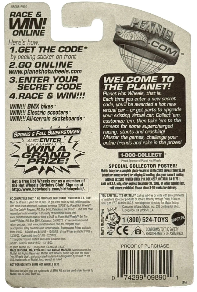 HOT WHEELS MINI COOPER #200 2002 - Image 2 of 2