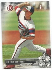 Lincoln Henzman Chicago White Sox 2017 1st Bowman Draft Baseball