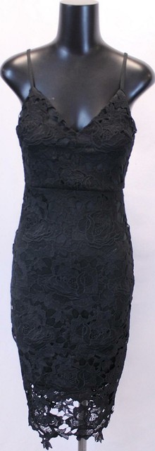 boutique crochet lace strappy midi dress