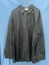 Vintage Red Kap Long Sleeve Work Shirt Navy Blue 3XL Long WORK WEAR Button Down