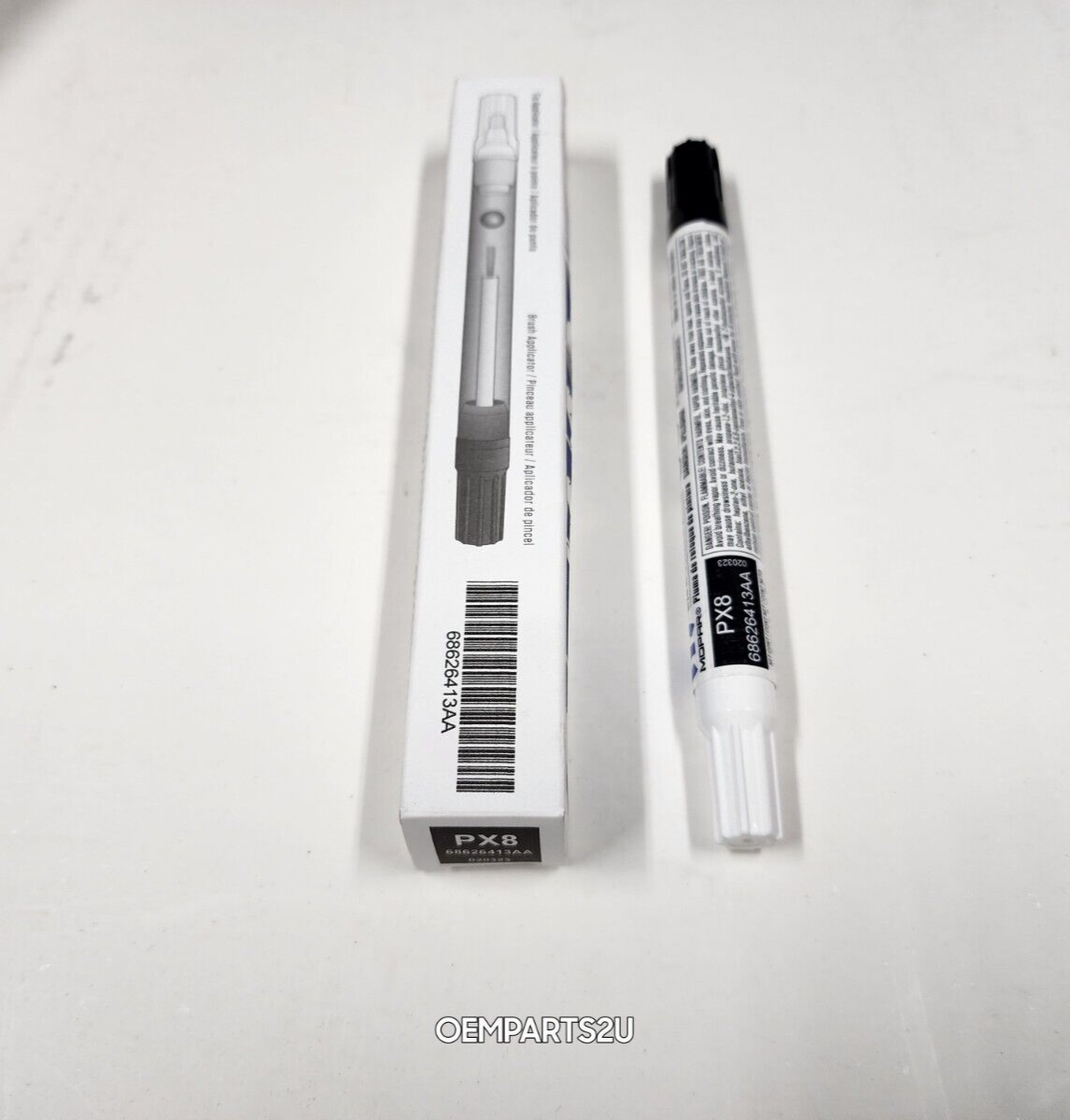 ブラシ New Dodge, Ram, Chrysler, Jeep Gloss Black (PX8) Touch Up Paint