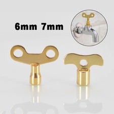 Metal Clock Type Plumbing Switch Keys For Faucet Tap Key Square Keys 6mm 7mm