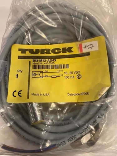 Turck Inductive 3mm DC sensor, 12mm barrel Bi3-M12-ADX4 4405035 