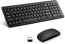 Combo Teclado y mouse Inalambricos para Windows, Android TV Box/Raspberry / PC