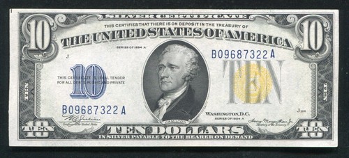 FR 2309 1934-A $10 TEN DOLLARS “NORTH AFRICA” SILVER CERTIFICATE GEM UNC - Picture 1 of 2
