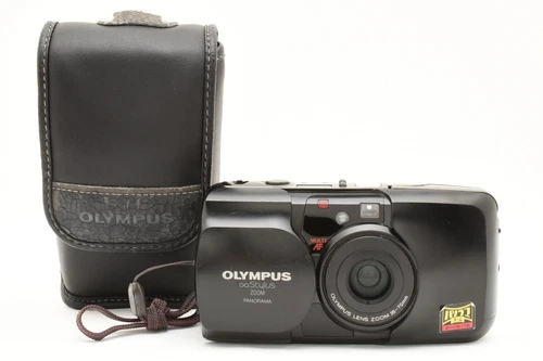[Near MINT w/Case] Olympus Stylus (Mju) Zoom Panorama Black film camera Japan