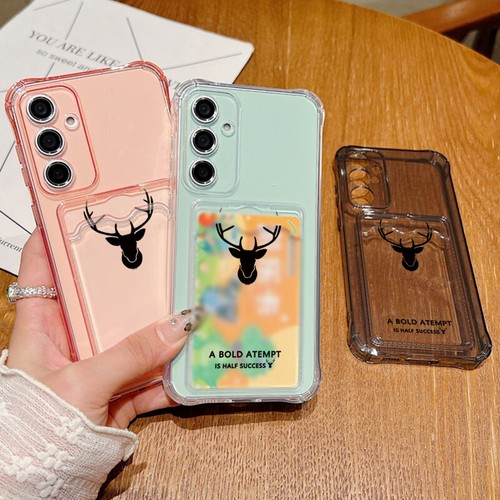 Für Samsung S25 Ultra S24 S23 S22 A56 A16 A15 Kartenfach Simple Deer Case Hülle - Bild 5 von 12