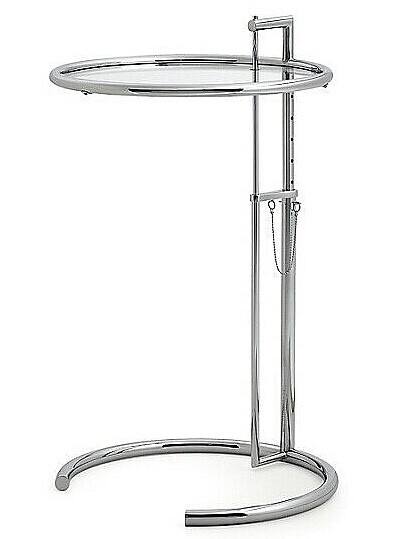 Eileen Gray side table Replacement glass top Made in Italy for