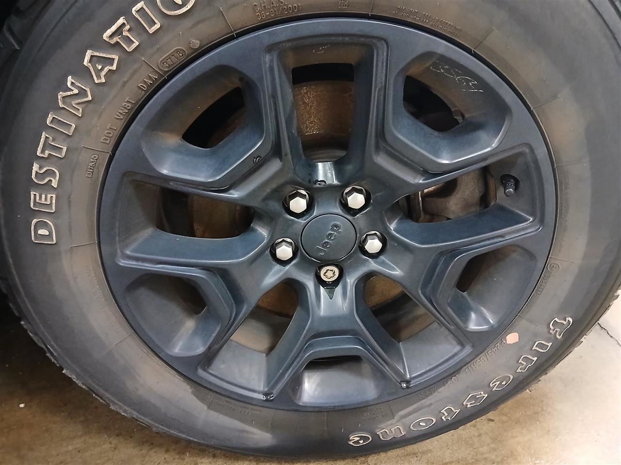 Aluminum 17x7.5 5x110mm Wheel 6BG72RXFAA Fits 19-23 Cherokee 2946948