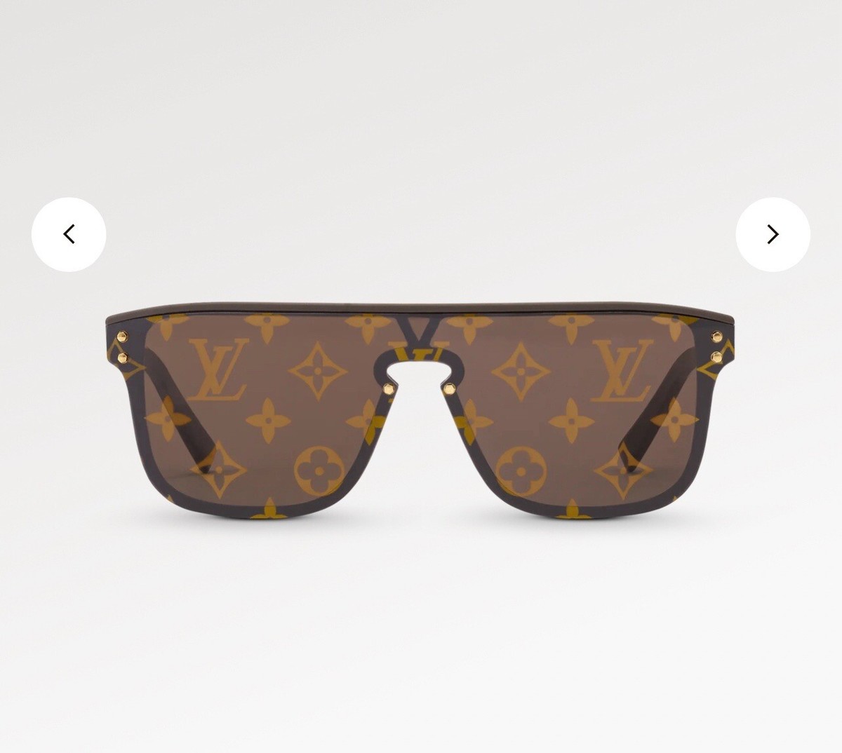 Louis Vuitton Z1485E WAIMEA Monogram Brown Men's Sunglasses Louis Vuitton Z1485E WAIMEA Monogram Brown Men's Sunglasses