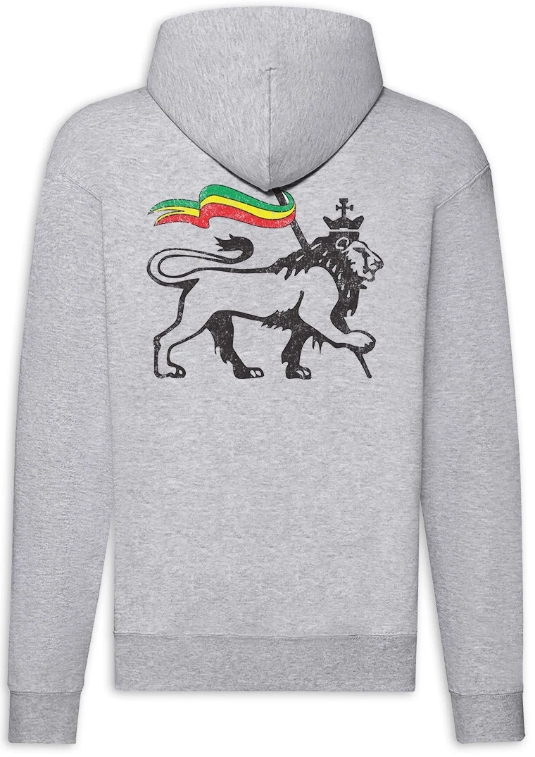 LOEWE Felpa con cappuccio con cerniera Lion of Judah II Bob Rasta Reggae Marley Rastafari Irie Ska Löwe