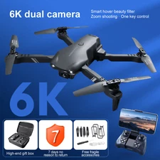 4DRC V13 Mini RC Drone 6K HD Dual Camera WiFi FPV Foldable Quadcopter +2 Battery