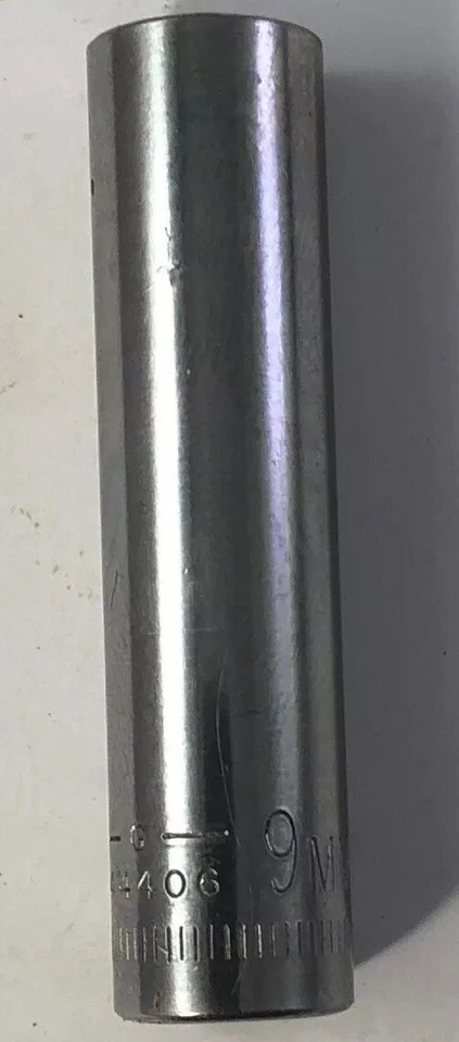 Craftsman Tools G2 series 44406 1/4” Drive 6 Point 9mm Chrome Coated Deep Socket - Image 2 of 4