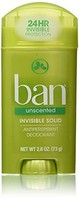 6 Pack - Ban Anti-perspirant Deodorant Invisible Solid Unscented 2.60oz Each on sale 6 Pack - Ban Anti-perspirant Deodorant Invisible Solid Unscented 2.60oz Each on sale