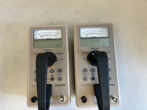 Set of 2 Eberline ASP2e Survey Meter