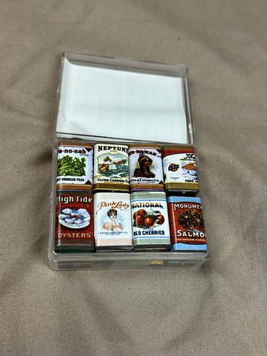 Dollhouse Miniature Country Store Grocery Vtg Set of 24 1900 Label Food New NIP - Picture 7 of 7