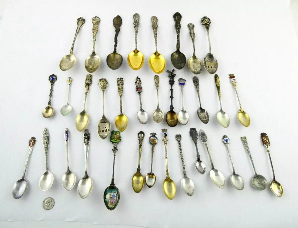 Silver souvenir hotsell spoons