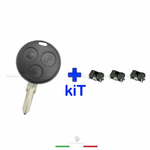 Coque De Télécommande Clé 3 Boutons Pour Smart Fortwo 451, Forfour, Roadster - Neuf - Marque ACS