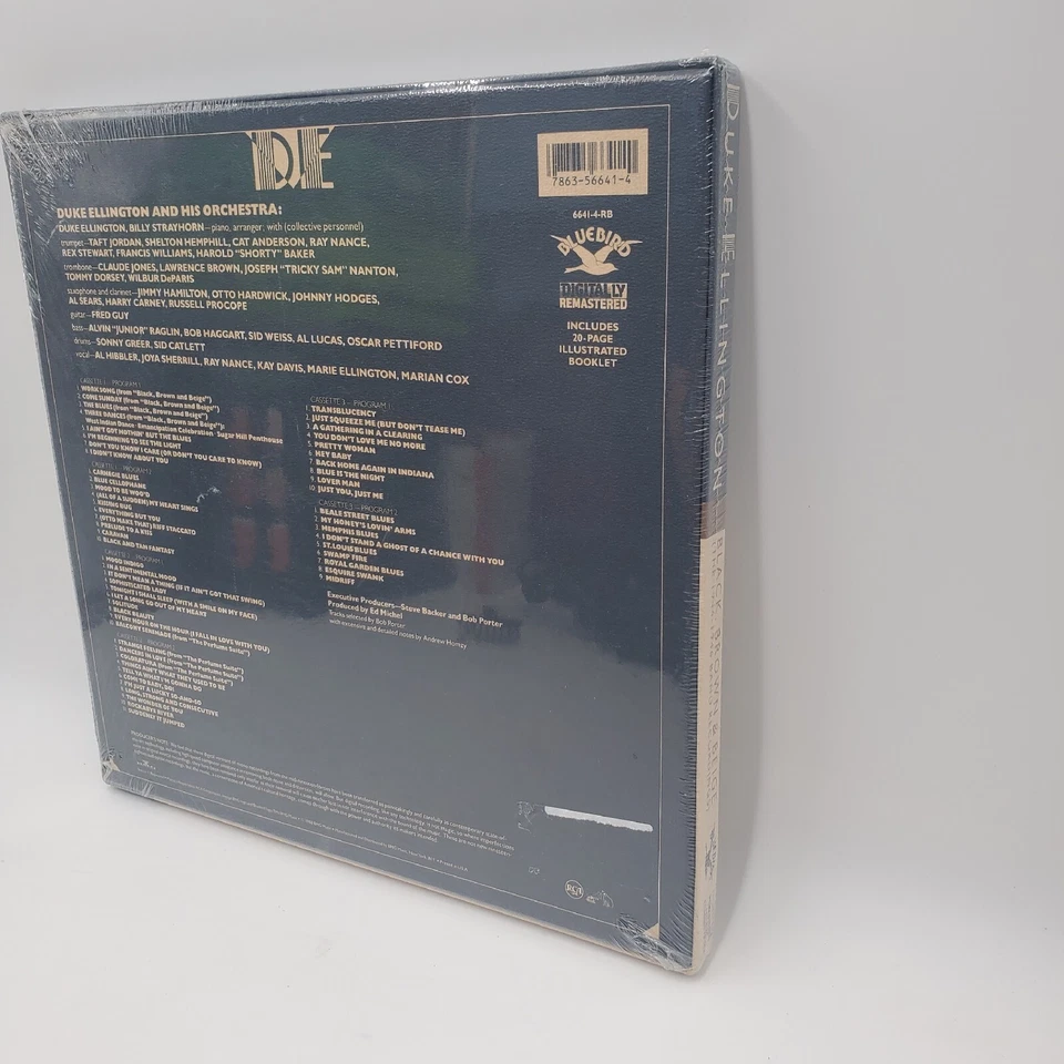 Duke Ellington: Black, Brown & Beige 3 Cassettes Box Set NEW SEALED - Image 4 of 4