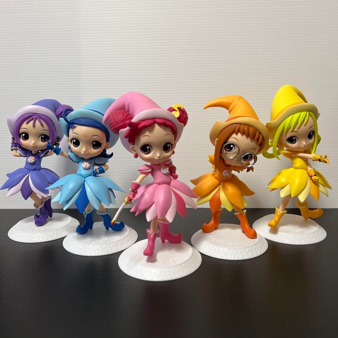 Figura Ojamajo Doremi Qposket Hazuki Aiko Momoko Onpu Anime Bienes Raros Lote 5