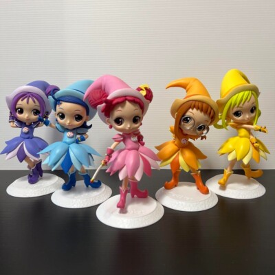 Ojamajo Doremi Figure Qposket Hazuki Aiko Momoko Onpu Anime Goods Rare Lot 5