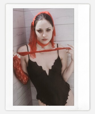 Art goth model Heather Instax Wide Instant Film Print