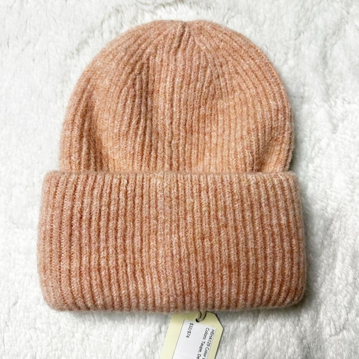 NWT Revolve Hat Attack Color Bar Ribbed Knit Beanie in Blush Women’s OS NWT Revolve Hat Attack Color Bar Ribbed Knit Beanie in Blush  main image 3