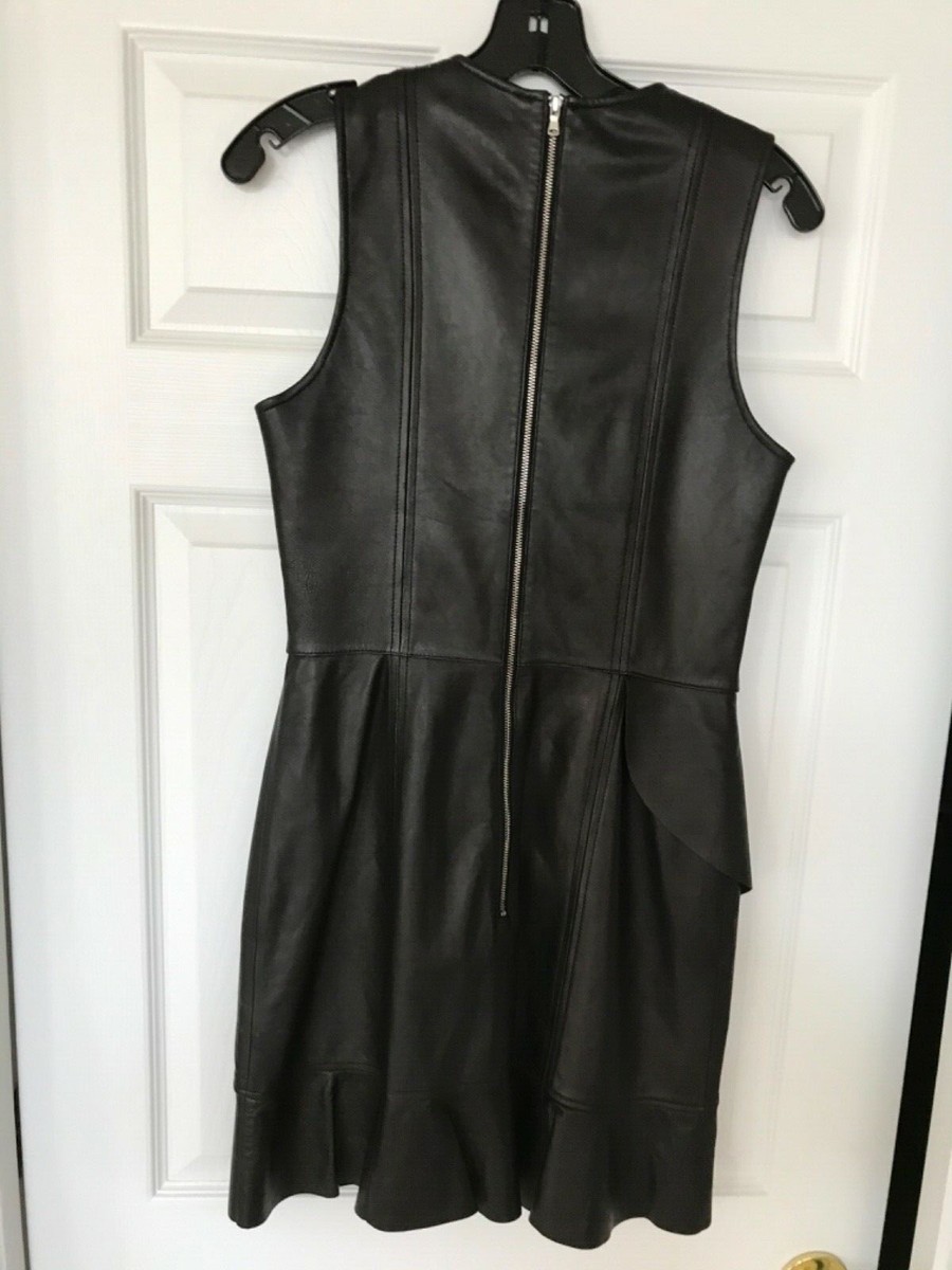 parker leather dress by qiviuk
