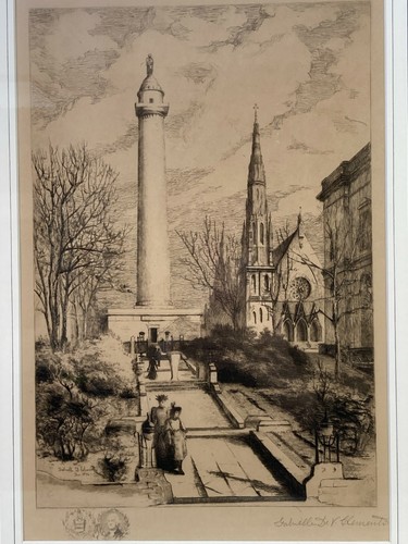 Gabrielle Clements "Washington Monument" Etching Framed Ltd Edition - Picture 2 of 12