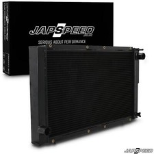 JAPSPEED ALLOY BLACK 40mm RADIATOR RAD FOR SUBARU IMPREZA CLASSIC GC8 WRX STI