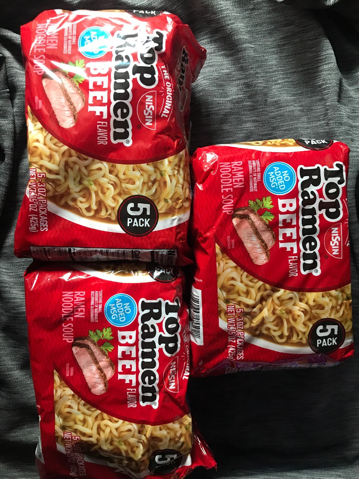 Top Ramen Beef Flavored 5 Pk For Sale Online