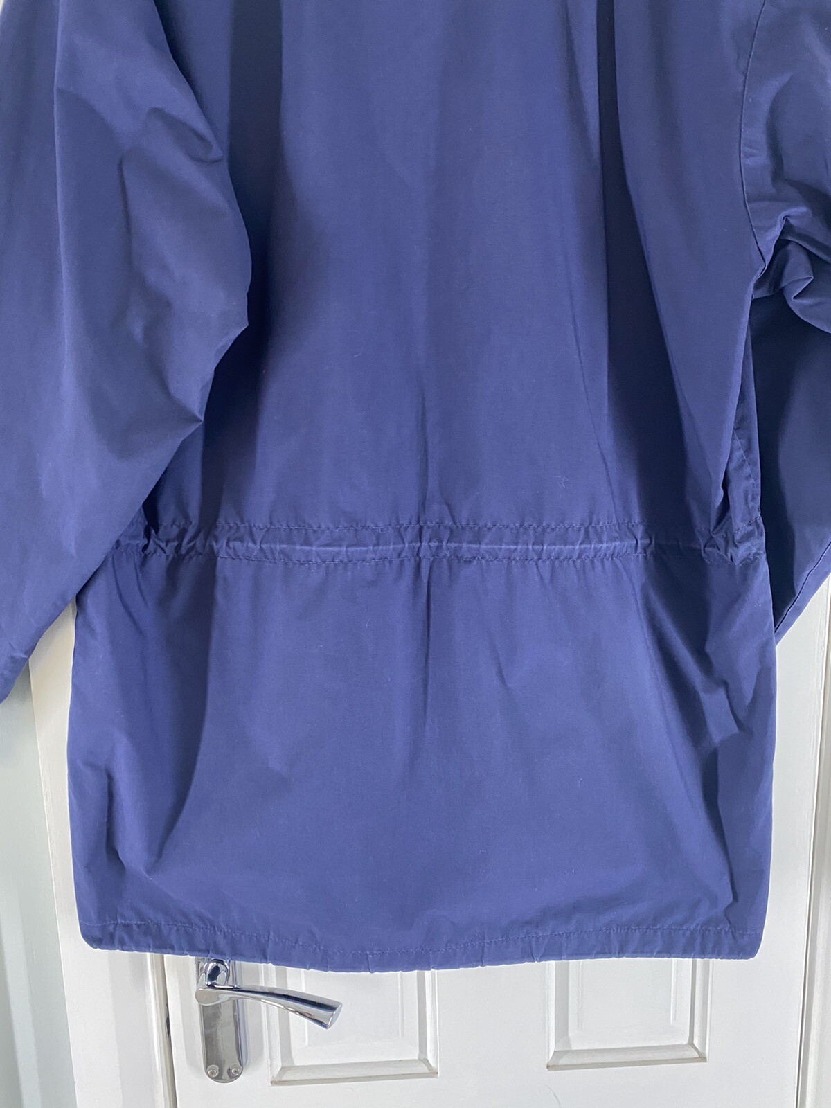 Rohan Jacket Mens UK M/L Blue Pampas Fold Away Hood Rain Coat Outdoors