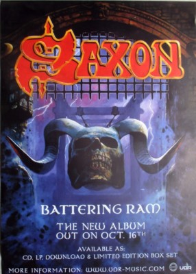 SAXON - 2015 - Promotion - Plakat - Battering Ram - Poster