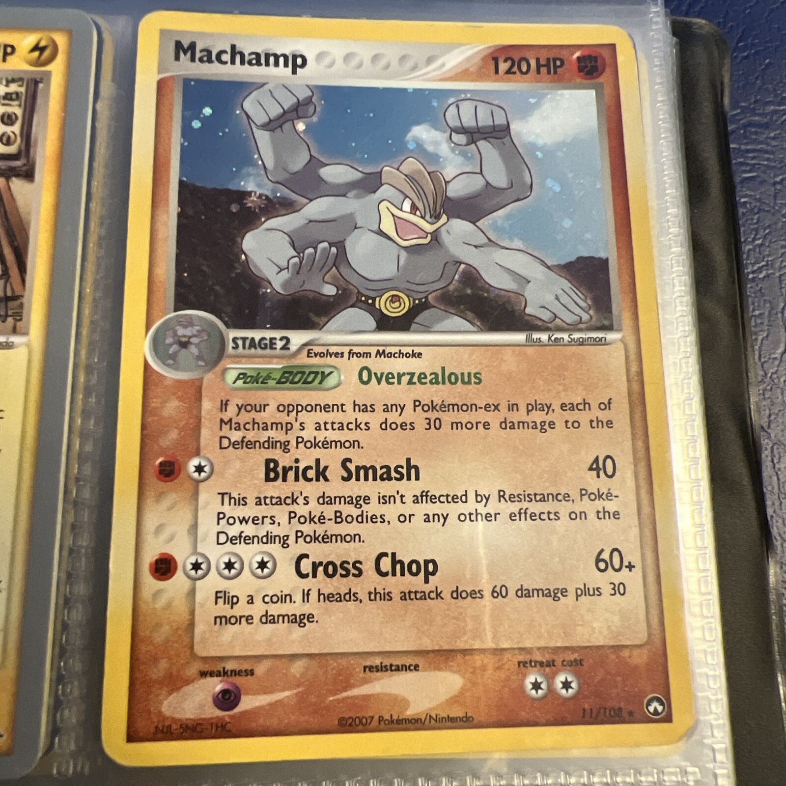 Pokémon TCG Machamp Holo Rare 11/108 EX Power Keepers 2007 NM