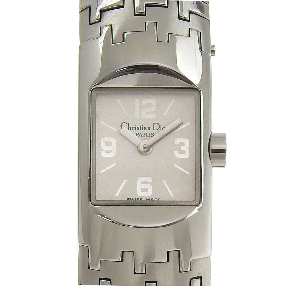 Dior Montres diophylliques D96 100 cadran blanc acier inoxydable quartz analogique di...